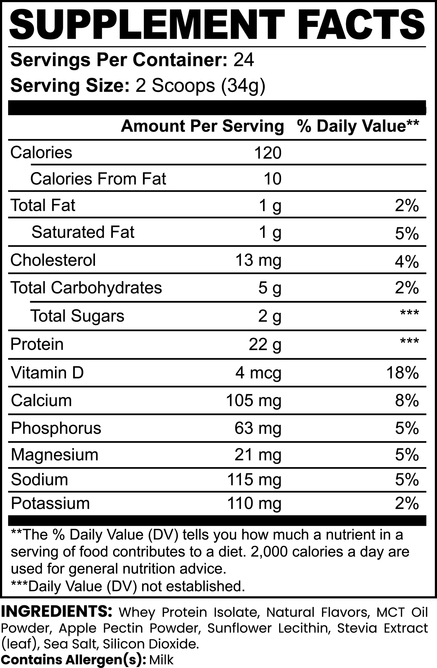 Advanced 100% Whey Protein Isolate (Tribe Vanilla)